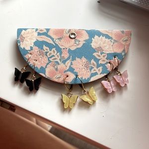 Butterfly dangle earrings